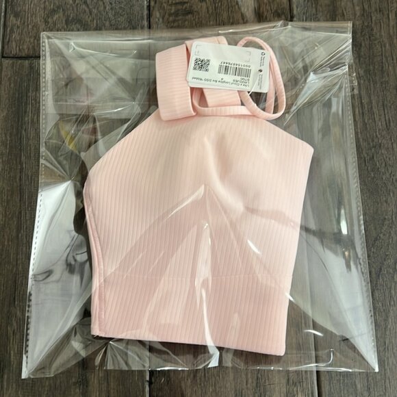 Lululemon Like a Cloud Ribbed Longline Bra D/DD Cup Strawberry Milkshake NWT - Picture 8 of 8